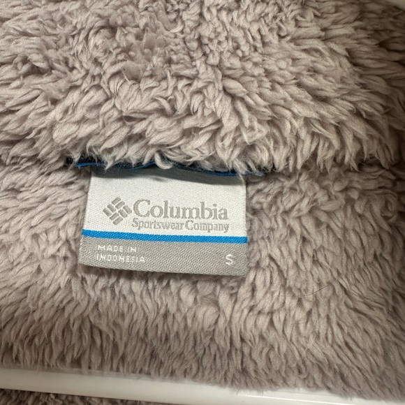 Columbia Women's Light Pale Purple Grayish Fleece Jacket Coat - Picture 5 of 6